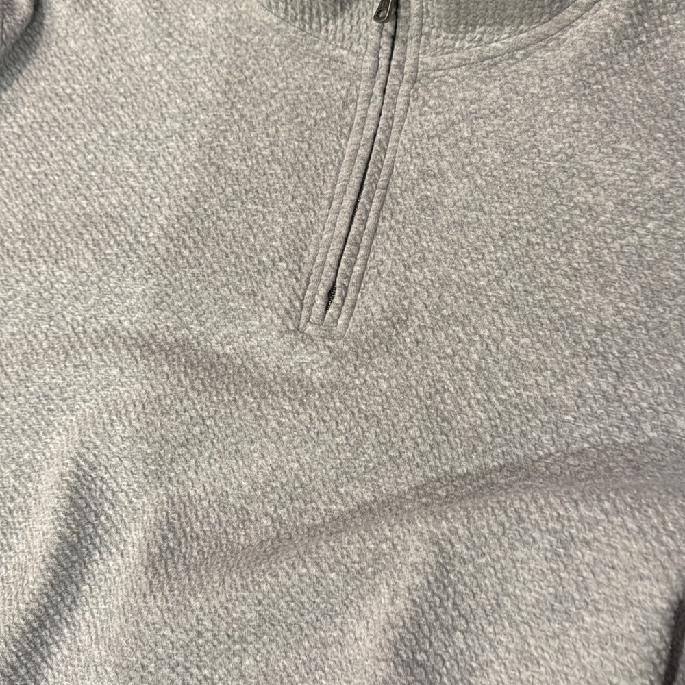 Men's Classic Gray Zip-Up Sweater